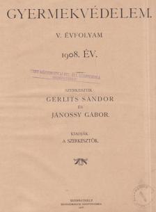 Gerlits Sándor, Jánossy Gábor - Gyermekvédelem V-VI. évfolyam [antikvár]