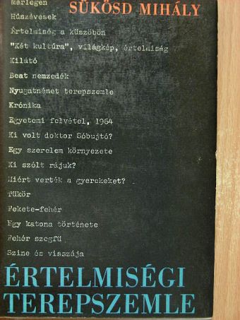 Sükösd Mihály - Értelmiségi terepszemle [antikvár]
