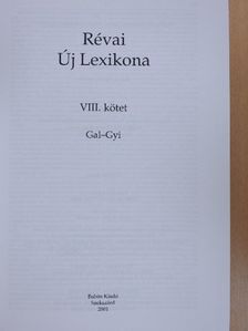 Révai új lexikona 8. (töredék) [antikvár]