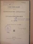 Dr. P. Muth - Grundlagen für die geometrische Anwendung der Invariantentheorie [antikvár]