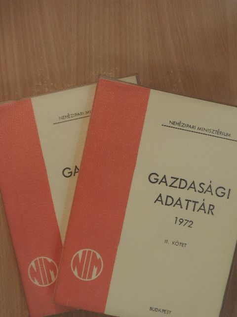 Gazdasági adattár 1972. I-II. [antikvár]