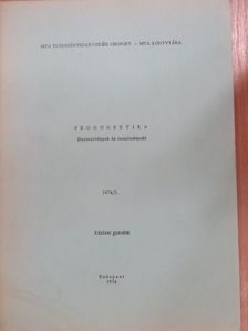 George Teeling-Smith - Prognosztika 1974/1. [antikvár]