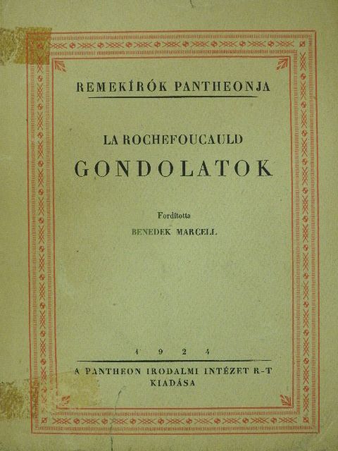 La Rochefoucauld - Gondolatok [antikvár]