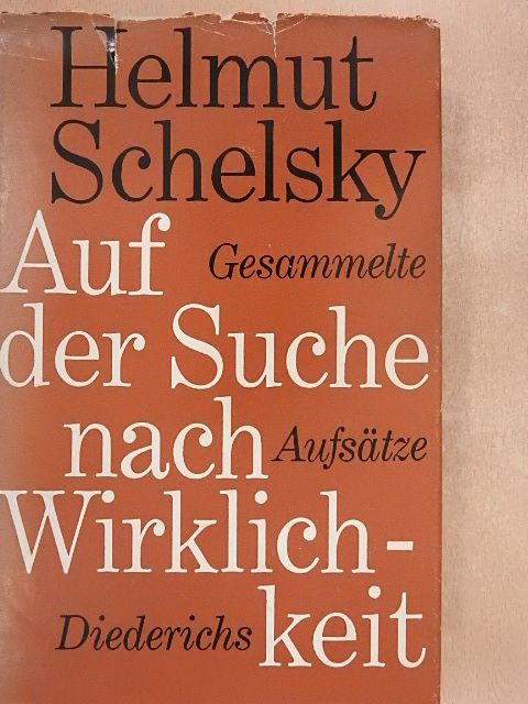 Helmut Schelsky - Auf der Suche nach Wirklichkeit [antikvár]