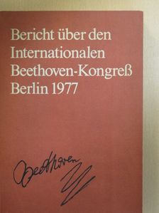 Abraham Klimowitsky - Bericht über den Internationalen Beethoven-Kongreß 20. bis 23. März 1977 in Berlin [antikvár]