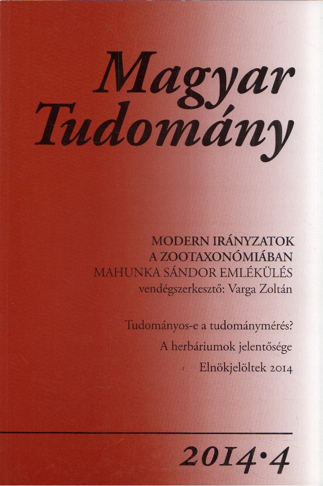 CSÁNYI VILMOS - Magyar tudomány 2014/4 [antikvár]