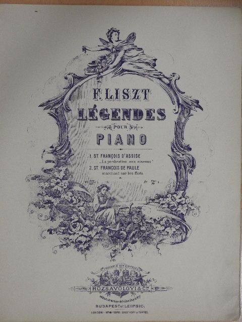 F. Liszt - Légendes pour piano 1. [antikvár]