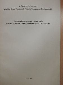 Abonyiné Palotás Jolán - Csongrád Megye könnyűiparának néhány jellemzője [antikvár]