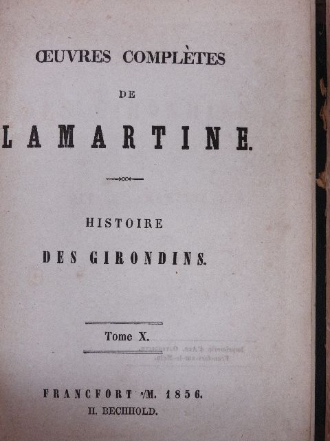 Alphonse de Lamartine - Histoire des Girondins 3. [antikvár]
