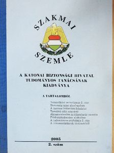 Héjja István - Szakmai Szemle 2005/2. [antikvár]