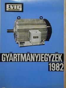 Gyártmányjegyzék 1982 [antikvár]