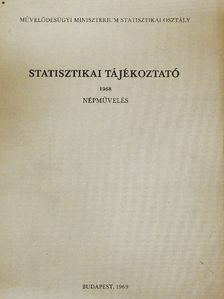 Statisztikai tájékoztató 1968. [antikvár]