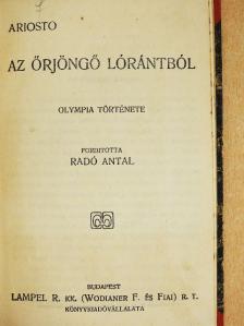 Ariosto - Az Őrjöngő Lórántból [antikvár]