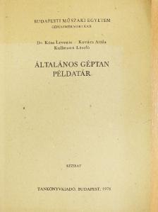 Dr. Kósa Levente - Általános géptan példatár [antikvár]