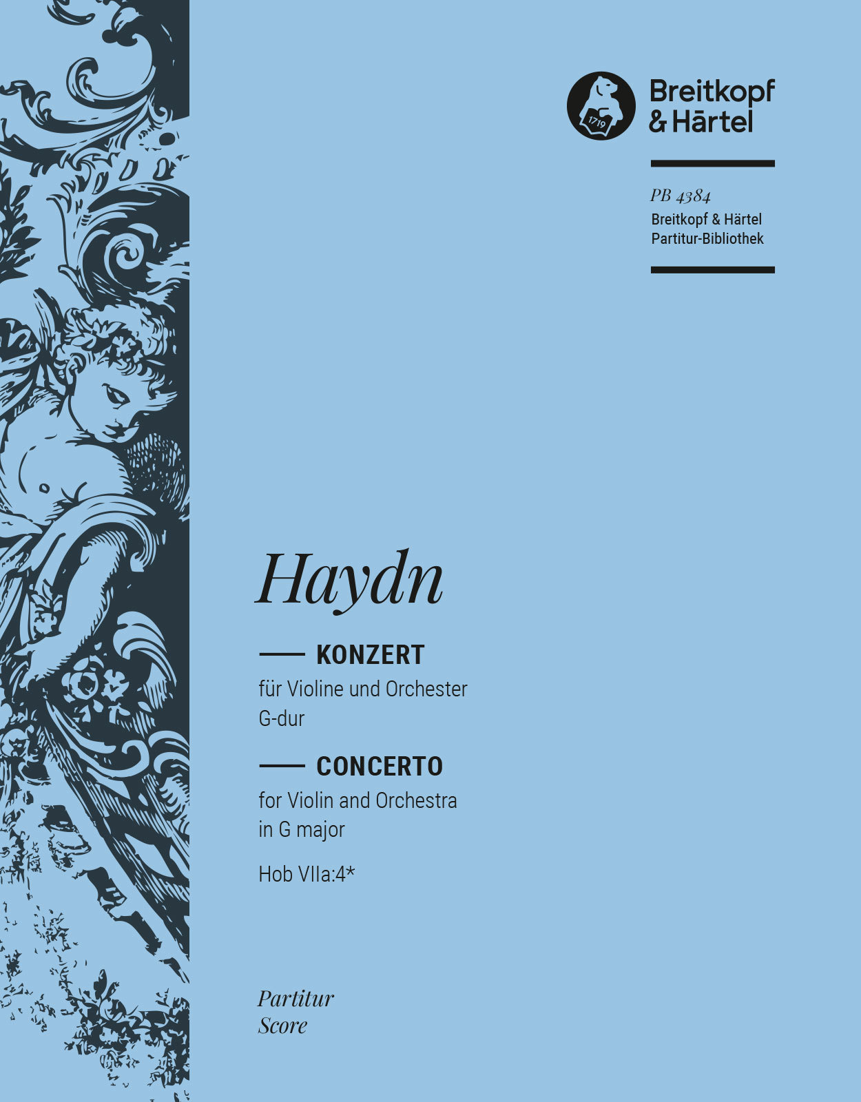 HAYDN JOSEPH - KONZERT FÜR VIOLINE UND ORCHESTER G-DUR HOB VII:4* PARTITUR