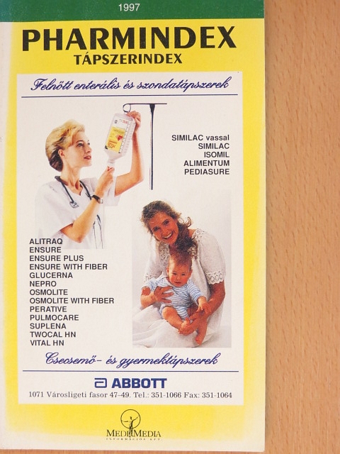 Pharmindex tápszerindex 1997. [antikvár]