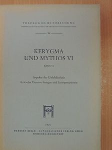 Ernst Benz - Kerygma und Mythos VI./6 [antikvár]
