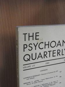 Bernard C. Meyer - The Psychoanalytic Quarterly 1984/2. [antikvár]