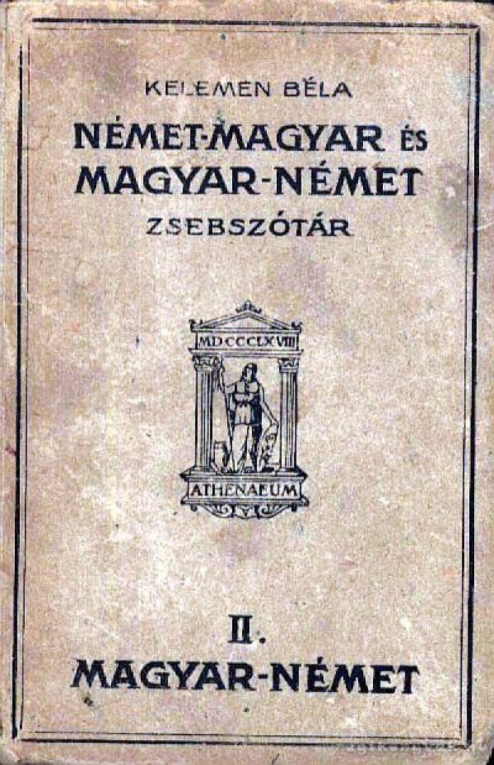 KELEMEN BÉLA - Német-magyar és magyar-német zsebszótár II. magyar-német rész [antikvár]