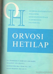 TRENCSÉNI TIBOR - Orvosi Hetilap 1973 I-II. (teljes évfolyam) [antikvár]