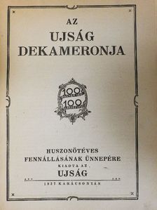 Abonyi Árpád - Az Ujság dekameronja [antikvár]