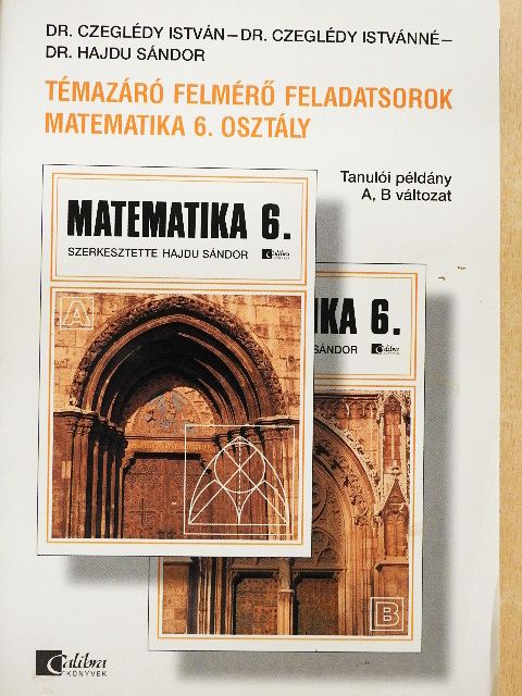Dr. Czeglédy István - Témazáró felmérő feladatsorok - matematika 6. osztály [antikvár]