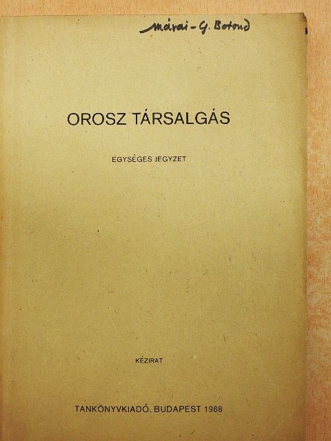 Magyarfalvi Lajos - Orosz társalgás [antikvár]