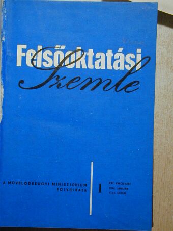 Ács Tamás - Felsőoktatási Szemle 1972. január-december [antikvár]