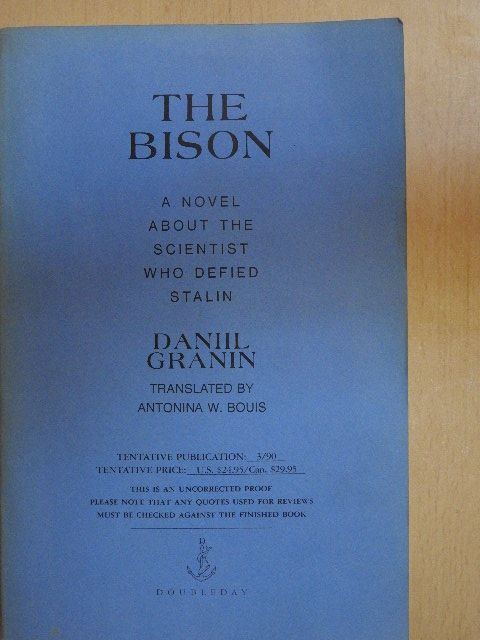 Daniil Granin - The Bison [antikvár]