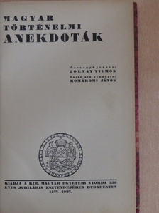 Magyar történelmi anekdoták [antikvár]