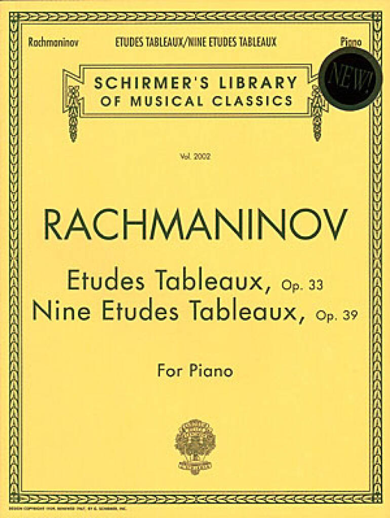 RAHMANYINOV (RACHMANINOV) - ETUDES TABLEAUX, OP.33 / NINE ETUDES TABLEAUX, OP.39