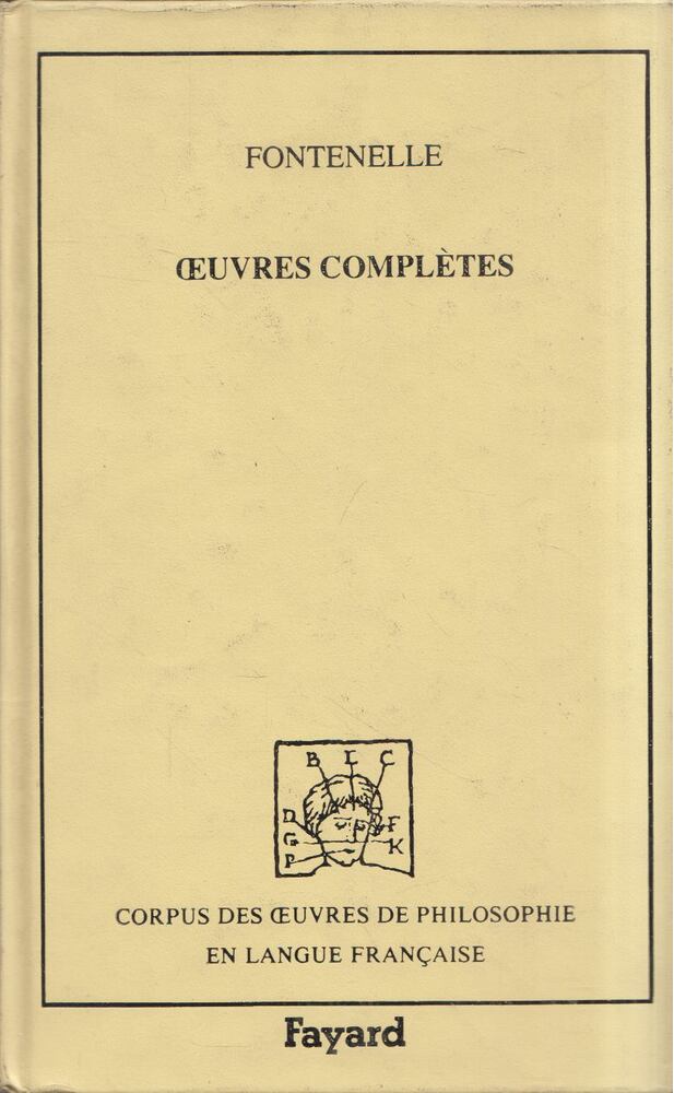 FONTENELLE - Oeuvres complétes Tome III [antikvár]