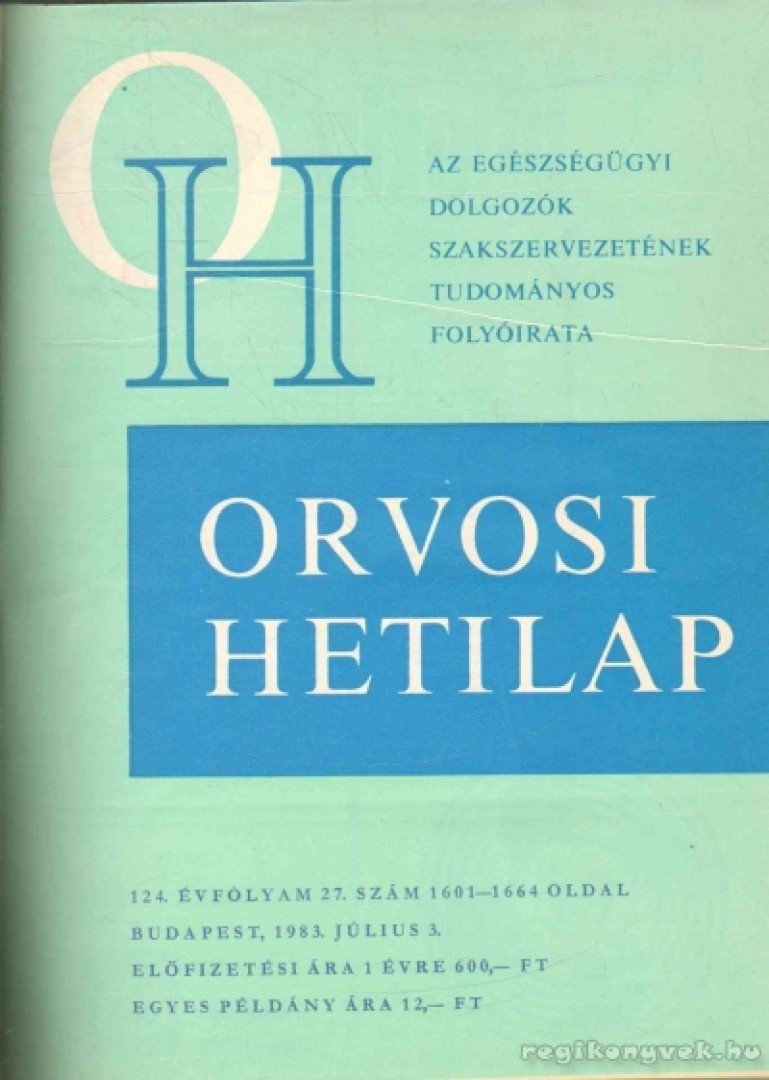 TRENCSÉNI TIBOR - Orvosi Hetilap 1983 I-II. (teljes évfolyam) [antikvár]