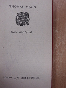 Thomas Mann - Stories and Episodes [antikvár]