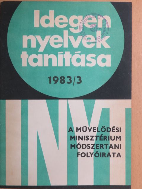 Dr. Szerényi Mária - Idegen nyelvek tanítása 1983/3 [antikvár]