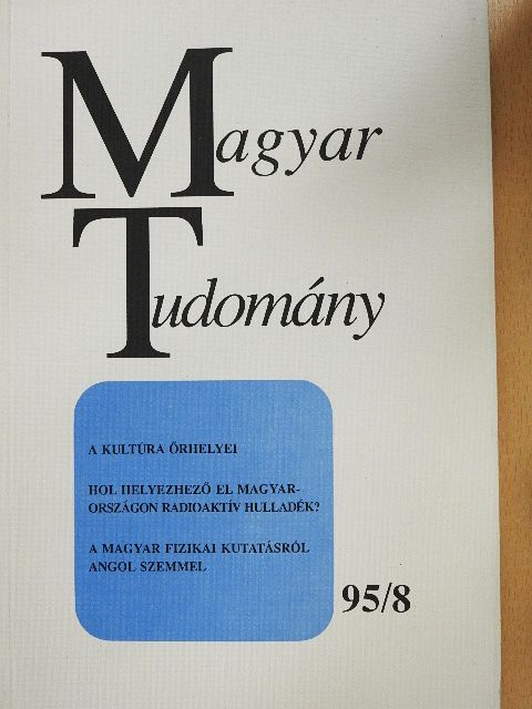 Bárdossy György - Magyar Tudomány 1995. augusztus [antikvár]