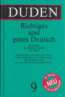 Werner Scholze-Stubenrecht - Duden - Richtiges und gutes Deutsch [antikvár]