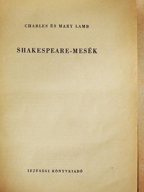 Charles Lamb - Shakespeare-mesék [antikvár]