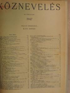Gombás Pál - Köznevelés 1947. január-december [antikvár]