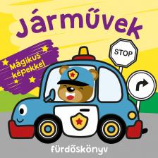 Járművek fürdőskönyv-színváltós, mágikus képekkel