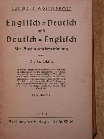 Englisch-Deutsch und Deutsch-Englisch Wörterbücher [antikvár]