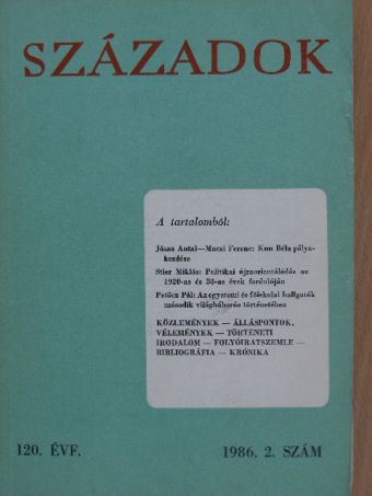 Beke Kata - Századok 1986/2. [antikvár]