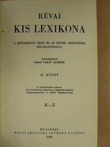 Révai kis lexikona II. (töredék) [antikvár]