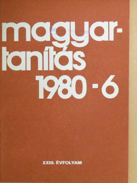 Alicja Kasprzycka - Magyartanítás 1980/6. [antikvár]