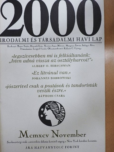Albert O. Hirschman - 2000 1995. november [antikvár]