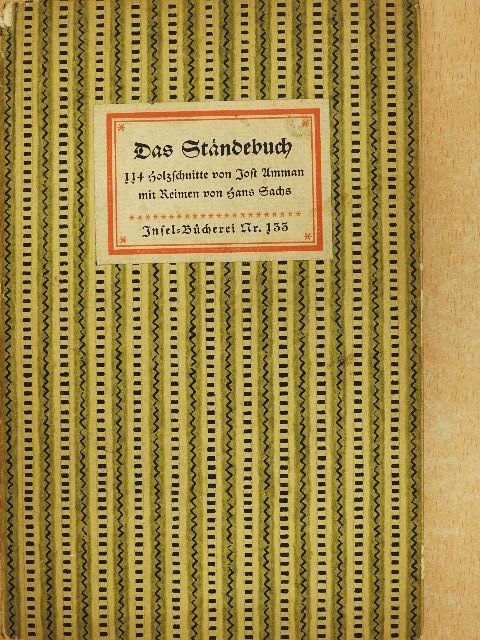 Hans Sachs - Das Ständebuch (gótbetűs) [antikvár]