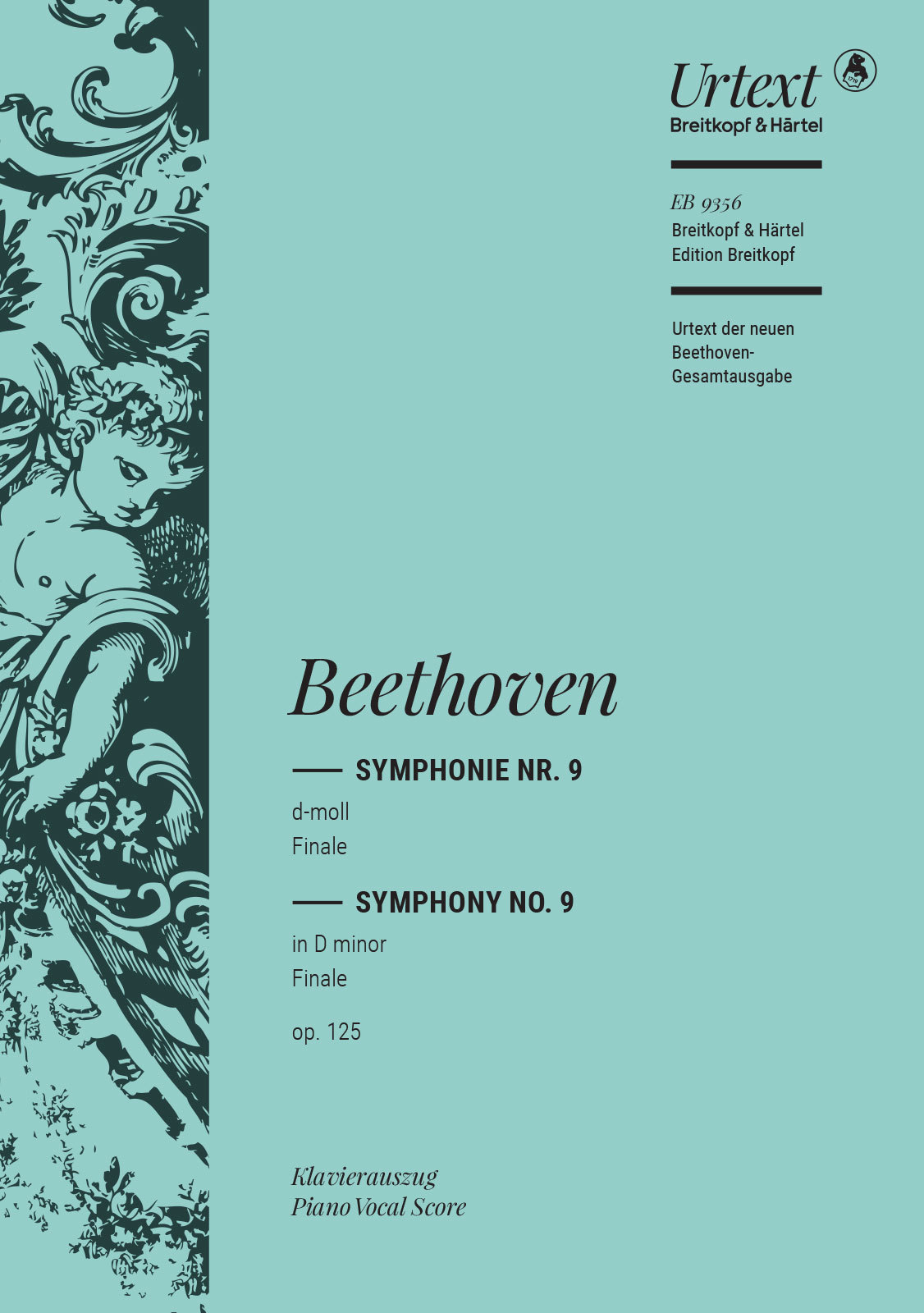 BEETHOVEN - SYMPHONIE NR.9 d-MOLL FINALE OP.125, KLAVIERAUSZUG