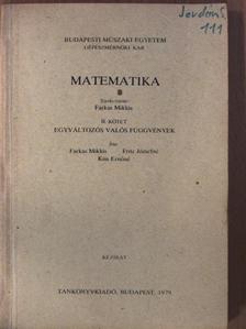 Farkas Miklós - Matematika II. [antikvár]