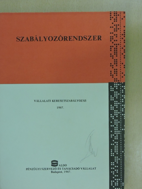 Pethes Attiláné - Vállalati keresetszabályozás 1987. [antikvár]