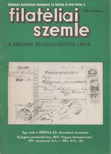 SIMON GY. FERENC - Filatéliai szemle 1990. december [antikvár]